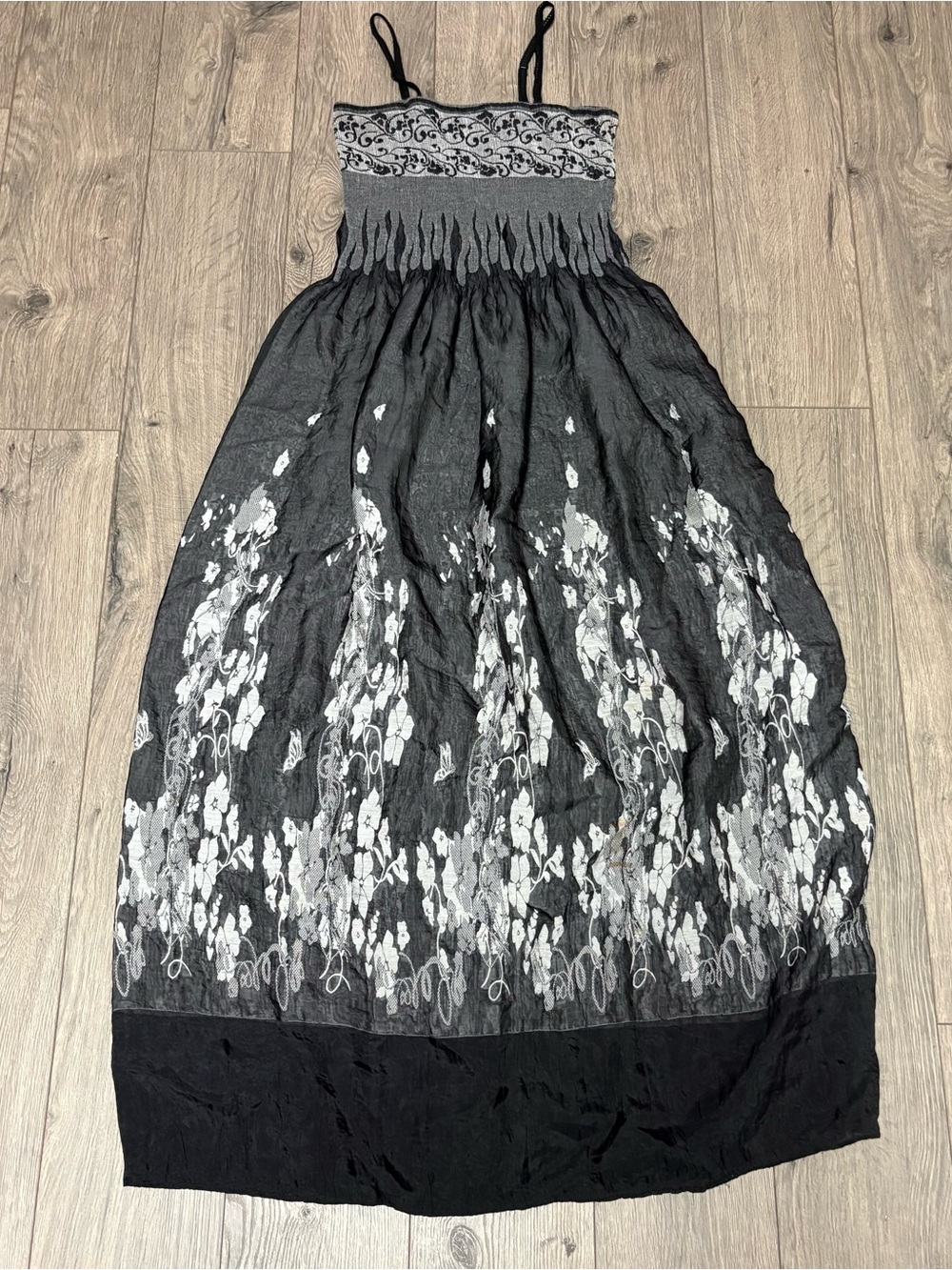 Gray funky y2k midi dress lapis one size